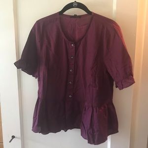 NWT Tags Madewell Peplum Top